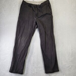 Roundtree & Yorke Casual‎ Pants Charcoal Gray Straight Leg Mens Size 32x32